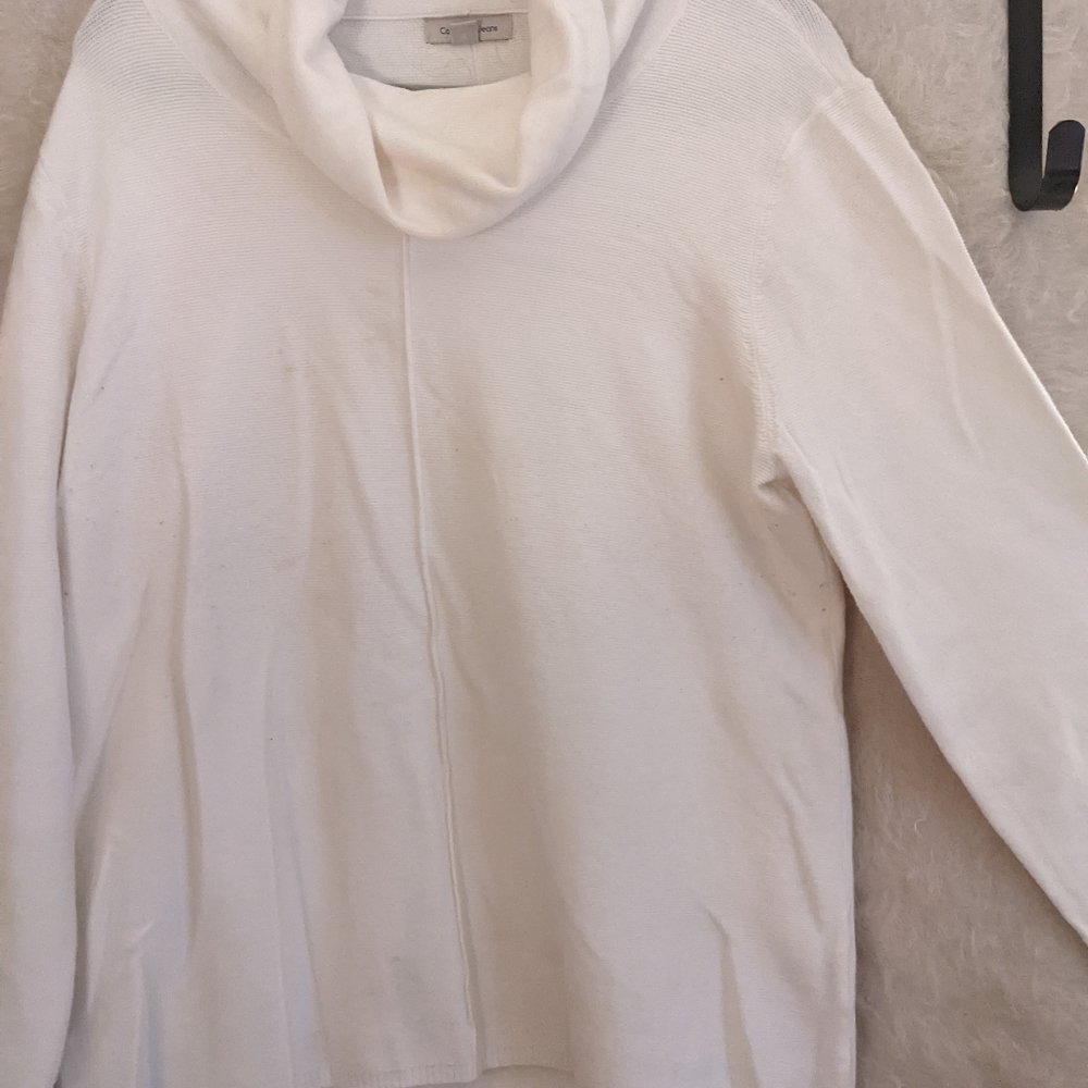Cream Cowl Neck Sweater
